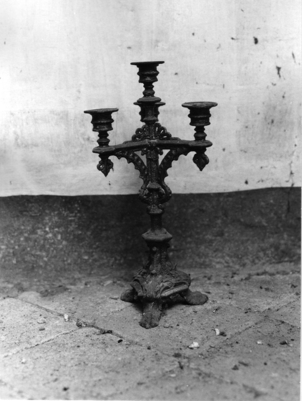 candeliere d'altare, serie - ambito ligure-piemontese (ultimo quarto sec. XIX)