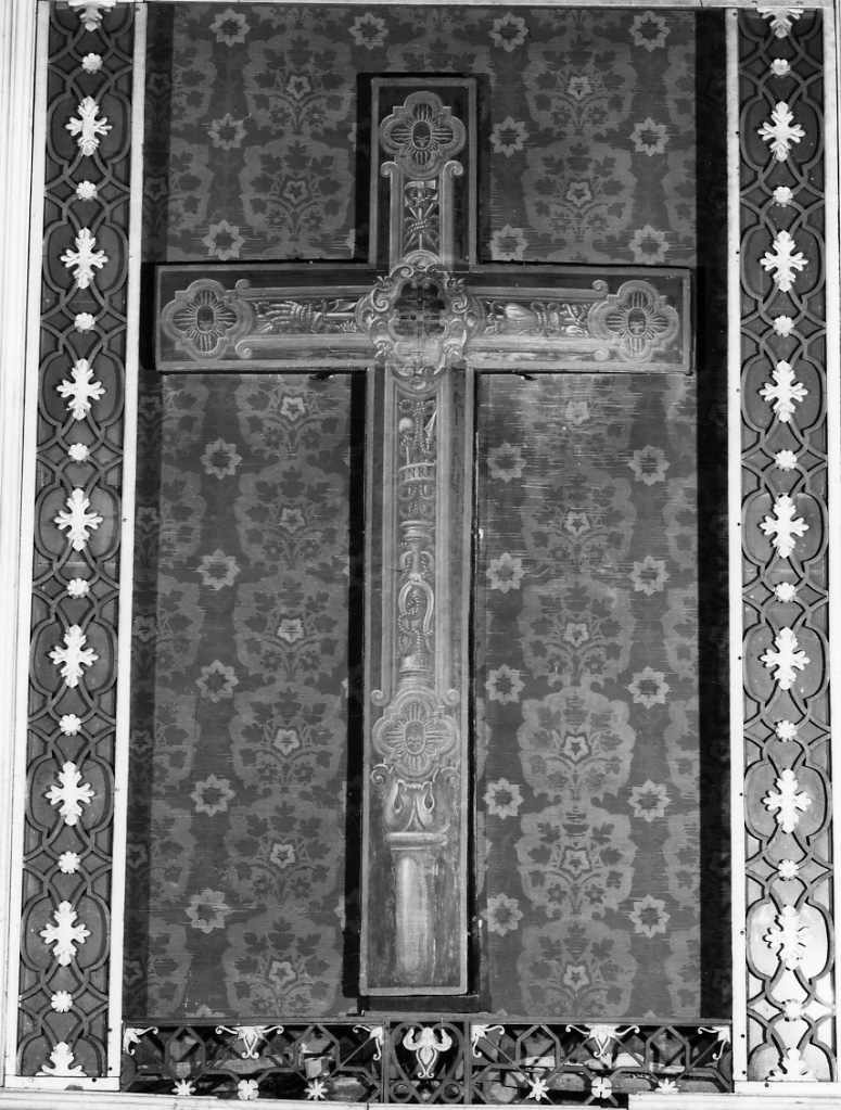 croce con simboli della Passione (custodia, opera isolata) - ambito tortonese (seconda metà sec. XVII)