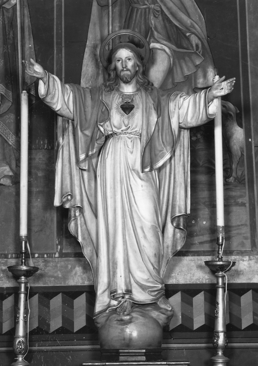 Sacro Cuore di Gesù (statua, opera isolata) - ambito piemontese (fine/inizio secc. XIX/ XX)