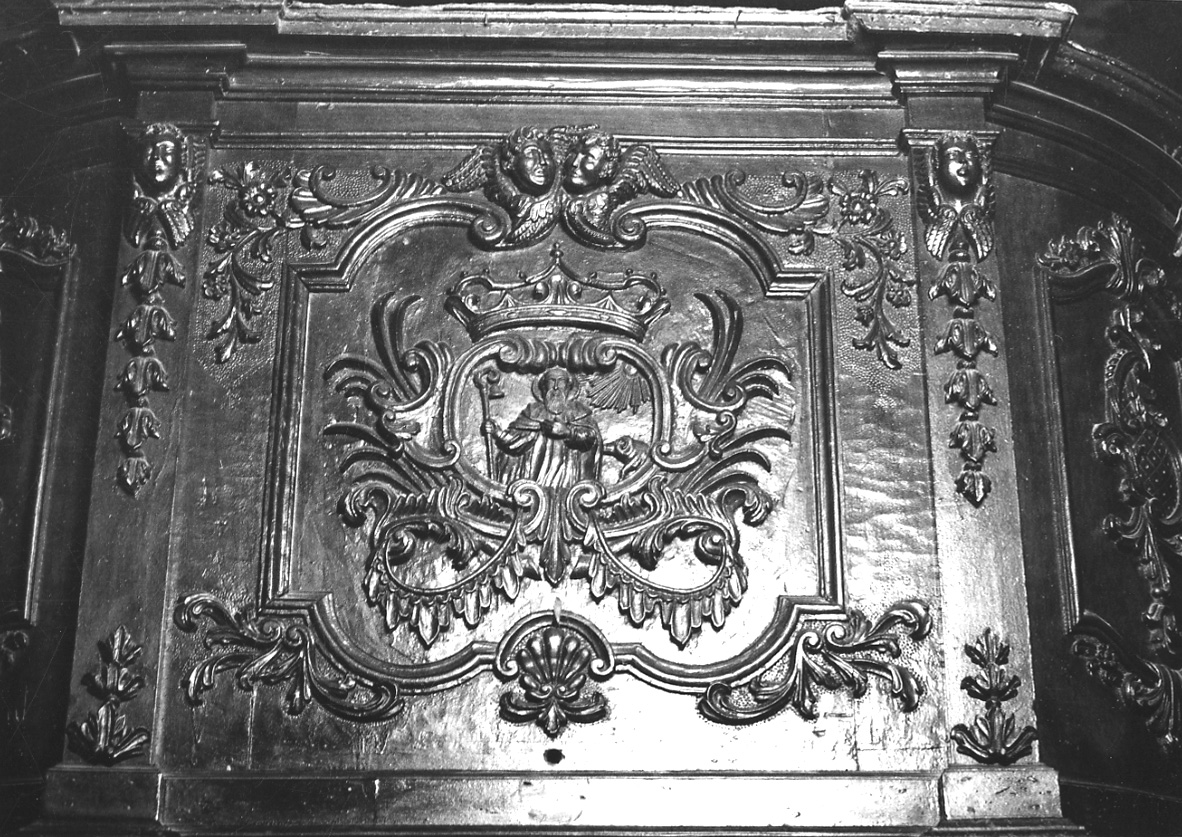Sant'Antonio Abate (decorazione plastica, elemento d'insieme) di Cavallero Bartolomeo (terzo quarto sec. XVIII)