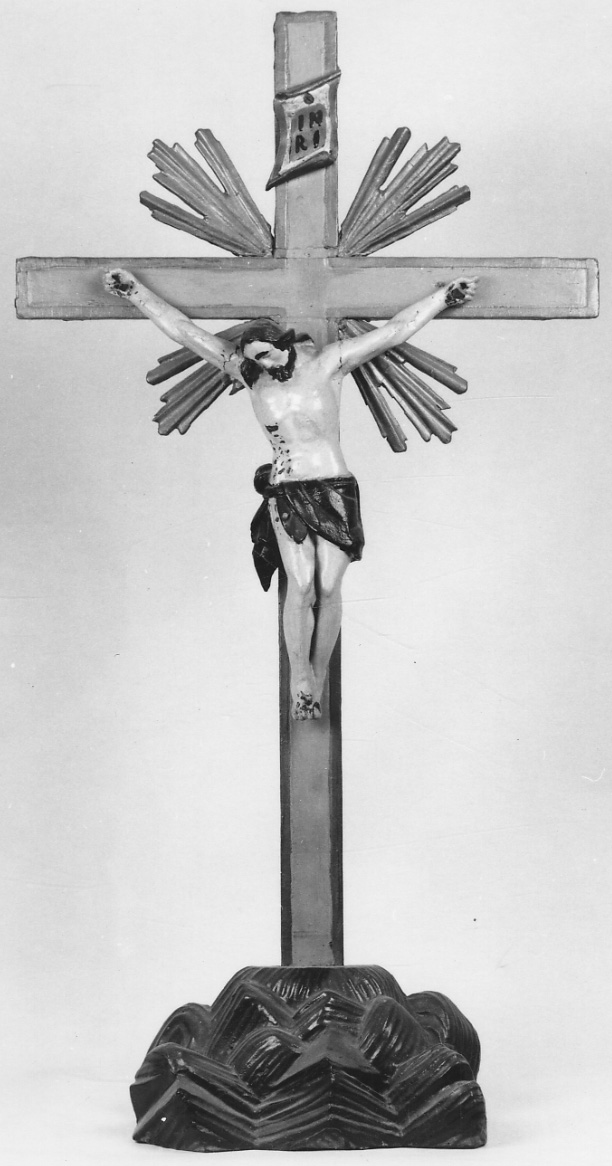 Cristo crocifisso dolente (croce da tavolo, opera isolata) - ambito astigiano (sec. XIX)