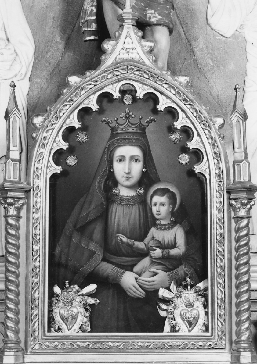 Beata Vergine della Creta di Castellazzo Bormida, MADONNA CON BAMBINO (dipinto, opera isolata) - ambito piemontese (fine/inizio secc. XIX/ XX)