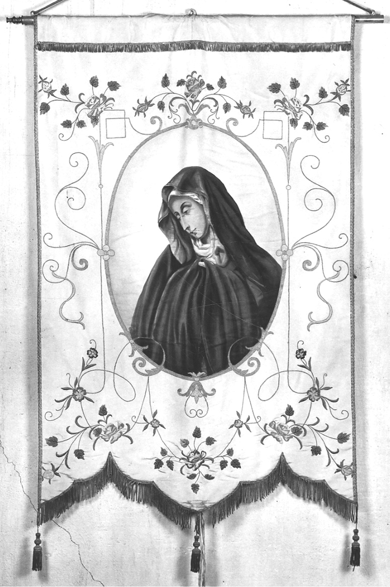 Madonna del dito, Madonna (decorazione pittorica, elemento d'insieme) - manifattura piemontese (fine/inizio secc. XIX/ XX)