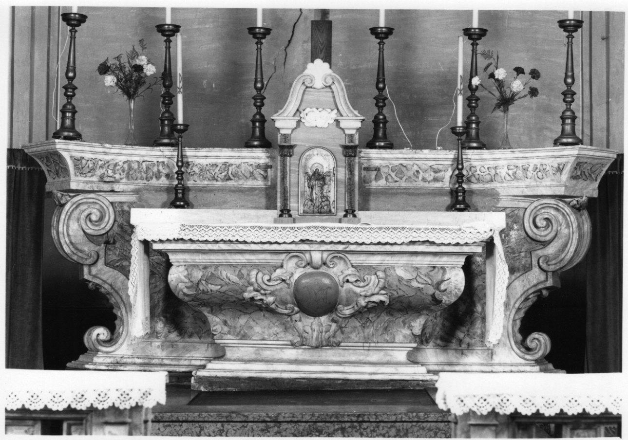 altare maggiore, opera isolata - ambito astigiano (prima metà sec. XVIII)