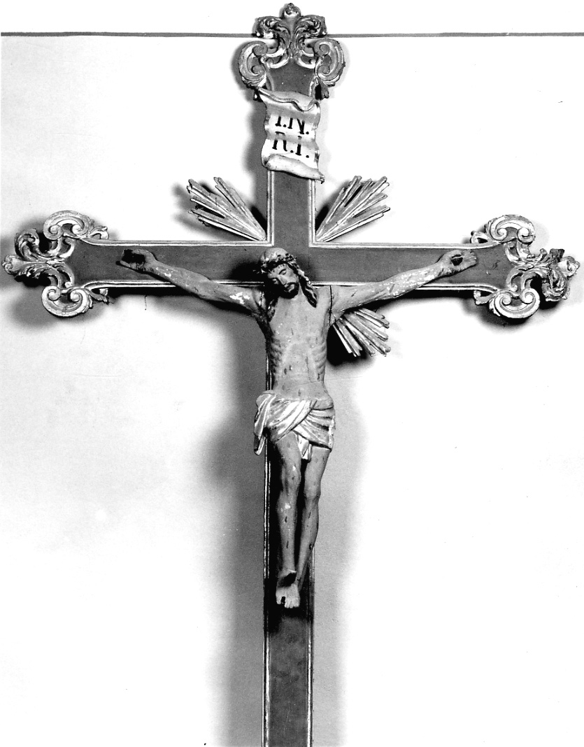 Cristo crocifisso dolente (crocifisso, opera isolata) - ambito alessandrino (ultimo quarto sec. XVII)