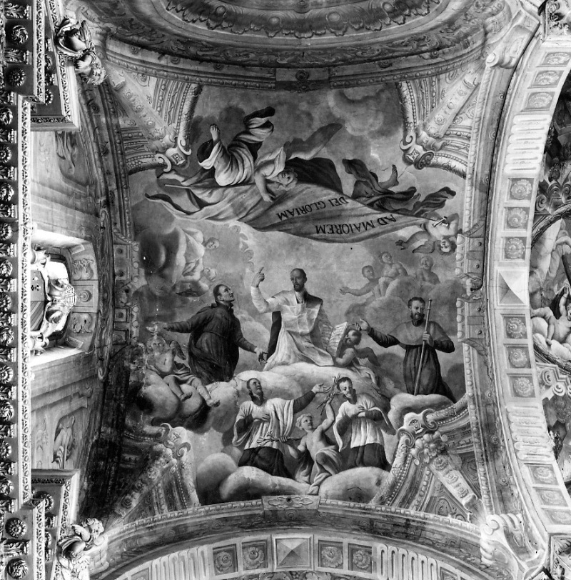 Santi gesuiti (dipinto, elemento d'insieme) di Fabbrica Francesco, Rocca Giovanni Battista (primo quarto sec. XVIII)