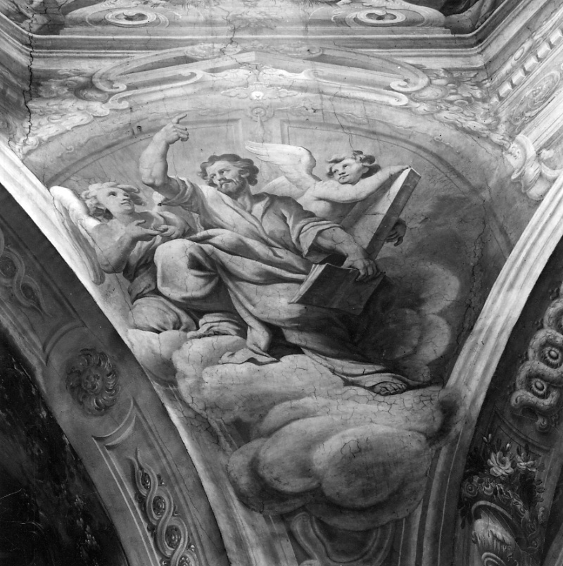 San Matteo, San Matteo Evangelista (dipinto, elemento d'insieme) di Fabbrica Francesco, Rocca Giovanni Battista (primo quarto sec. XVIII)