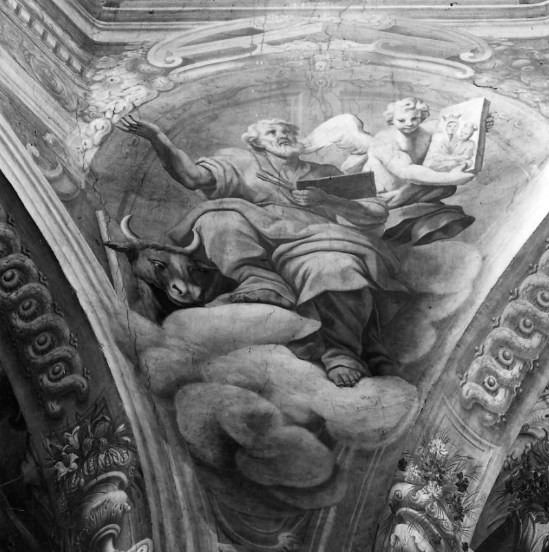 San Luca, San Luca (dipinto, elemento d'insieme) di Fabbrica Francesco, Rocca Giovanni Battista (primo quarto sec. XVIII)