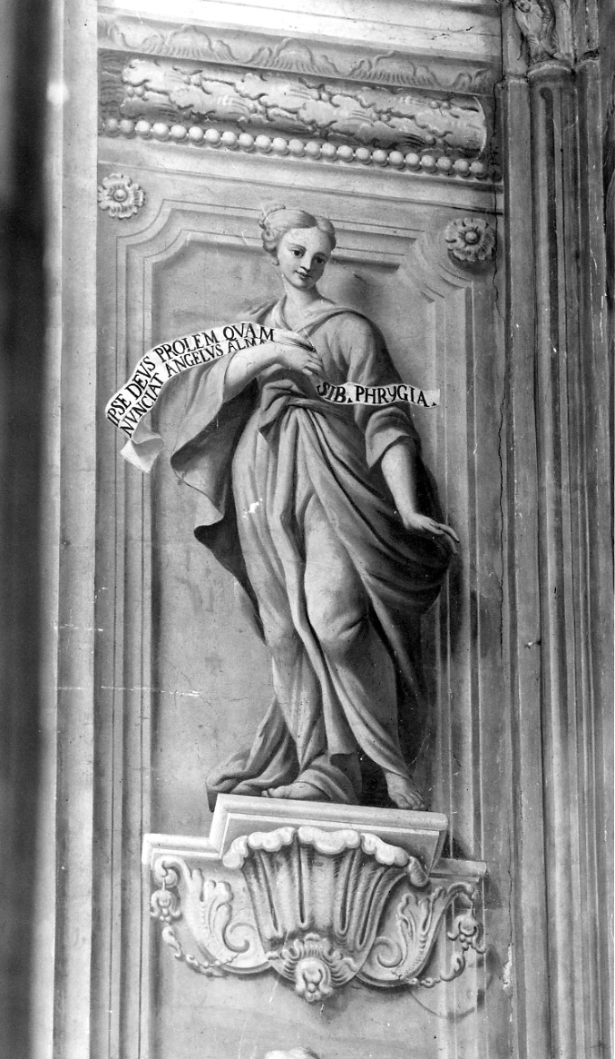 Sibilla Frigia, Sibilla Frigia (dipinto, elemento d'insieme) di Fabbrica Francesco, Rocca Giovanni Battista (primo quarto sec. XVIII)