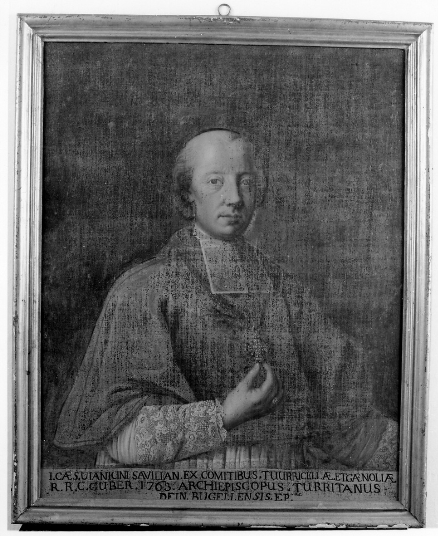 ritratto del vescovo Giulio Cesare Viancini (dipinto, opera isolata) - produzione piemontese (ultimo quarto sec. XVIII)