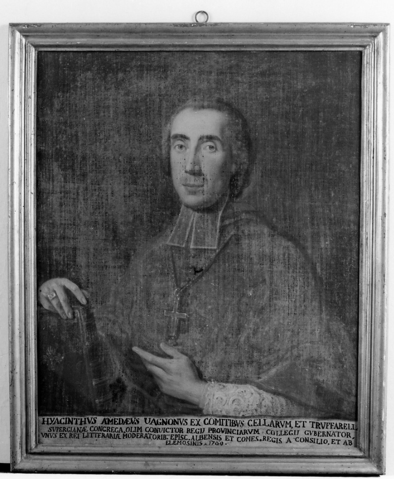 ritratto del vescovo Giacinto Amedeo Vagnoni (dipinto, opera isolata) - ambito piemontese (sec. XVIII)