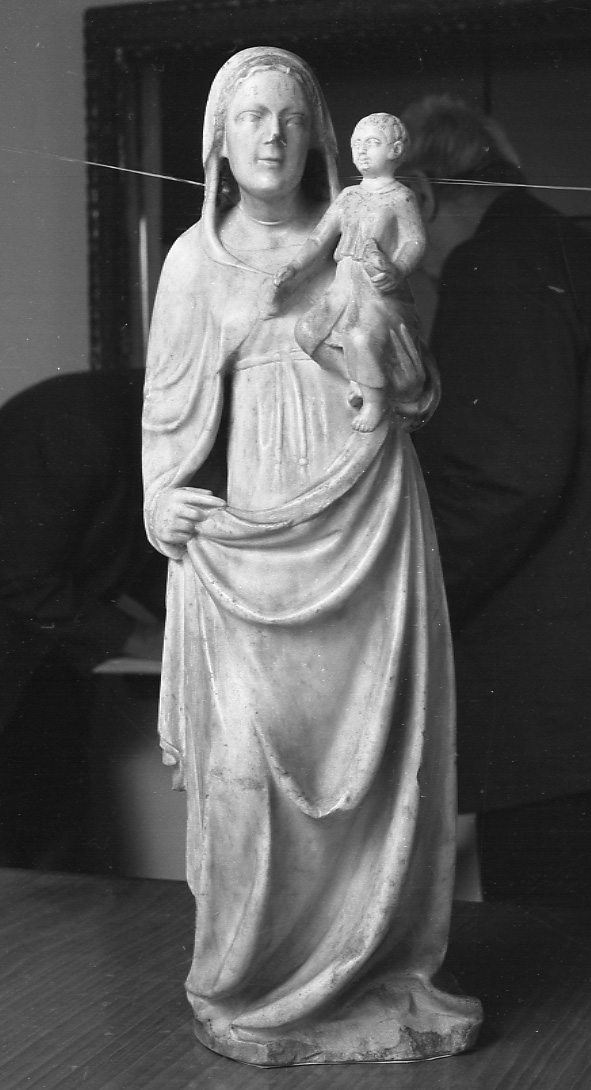 Madonna con Bambino (statuetta, opera isolata) di Tino di Camaino (scuola) (metà sec. XIV)