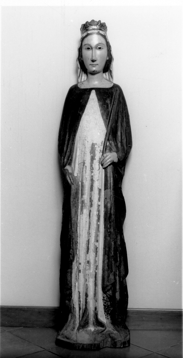 Santa Caterina d'Alessandria (scultura, opera isolata) di Maestro della Santa Caterina Gualino (attribuito) (secondo quarto sec. XIV)