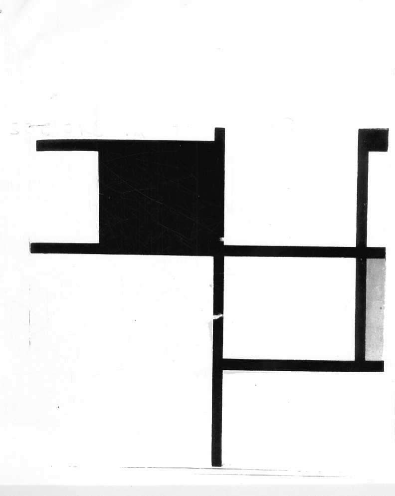 Composition, composizione astratta (dipinto, opera isolata) di Mondrian Piet (primo quarto sec. XX)