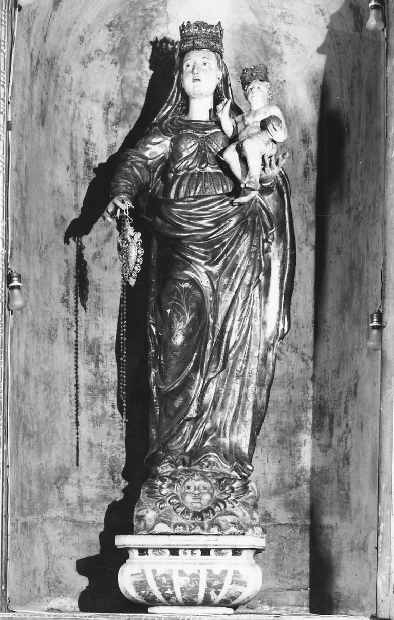 Madonna del Rosario (statua, opera isolata) - bottega ligure (fine sec. XVIII)