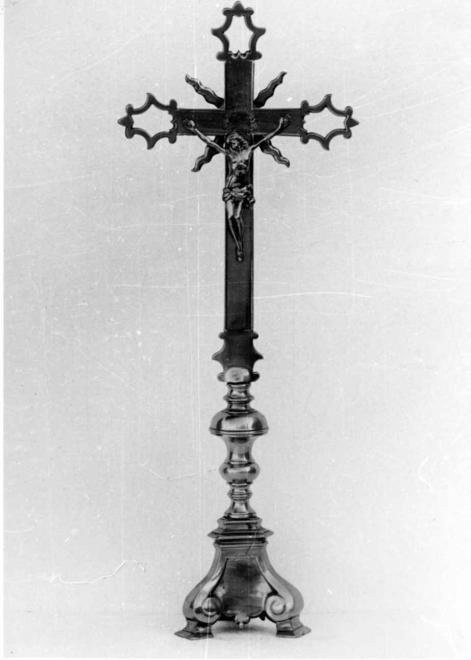 Cristo crocifisso (croce d'altare, serie) - bottega piemontese (ultimo quarto sec. XVIII)