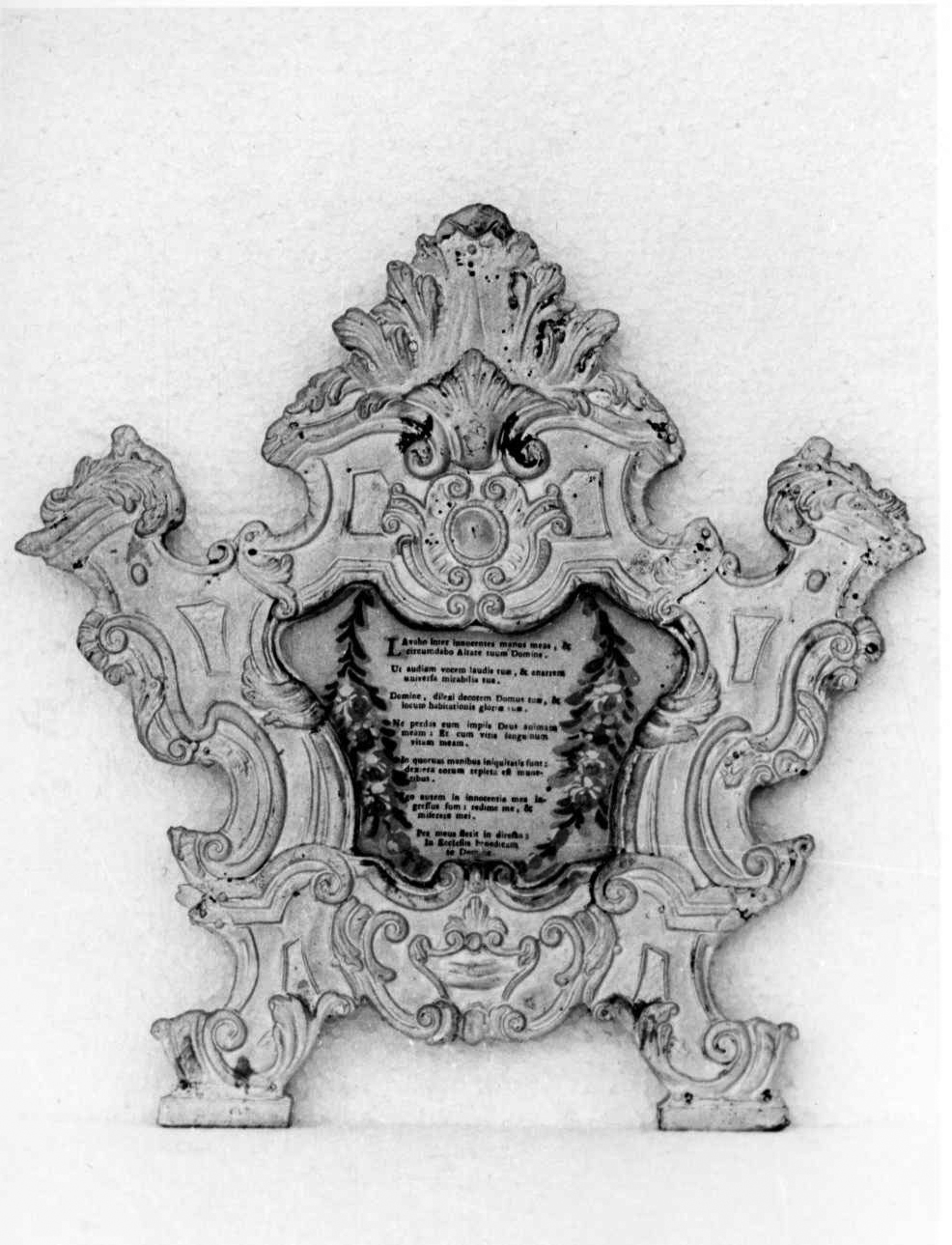servizio di cartagloria, frammento - bottega piemontese (sec. XVIII)