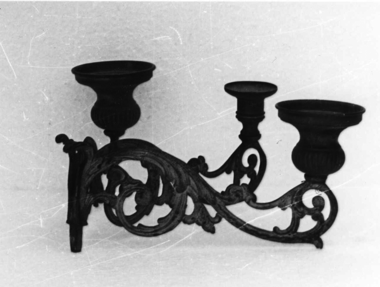 candeliere, opera isolata - bottega piemontese (sec. XIX)