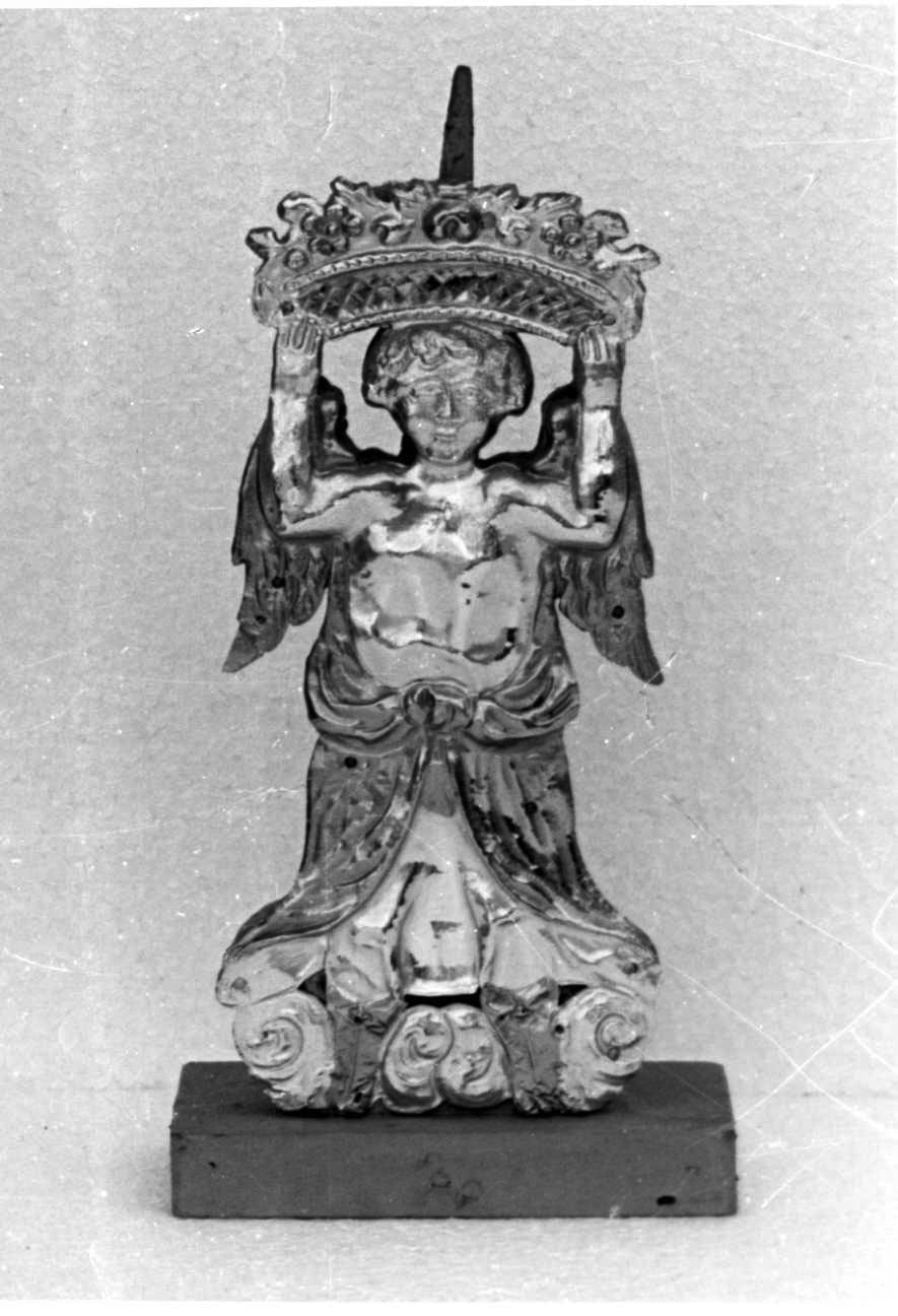 candelabro - a statuetta, serie - bottega piemontese (fine sec. XVIII)