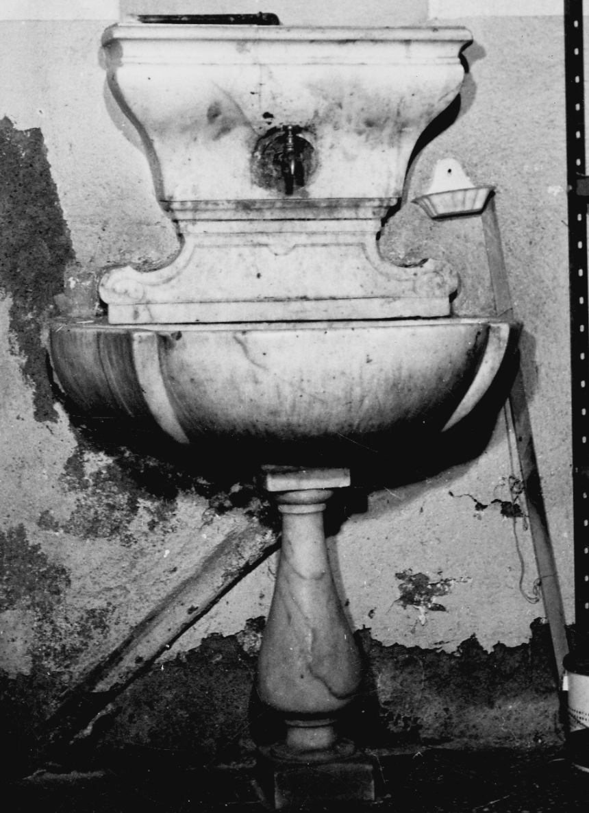 lavabo - a parete, opera isolata - bottega liguro-piemontese (ultimo quarto sec. XVIII)