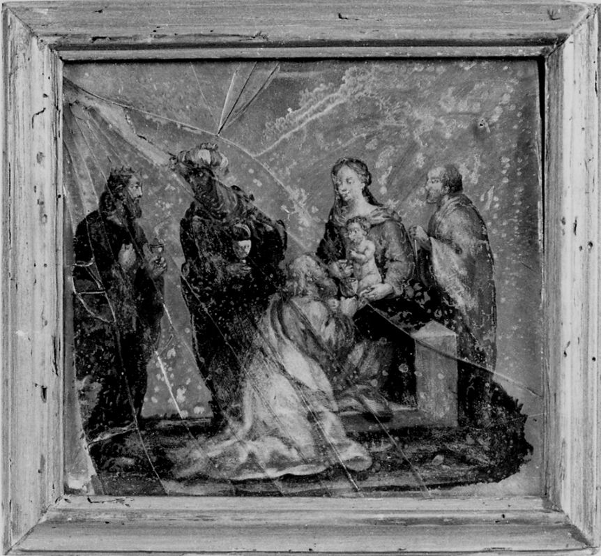 adorazione dei Re Magi (dipinto, opera isolata) - ambito italiano (sec. XVIII)