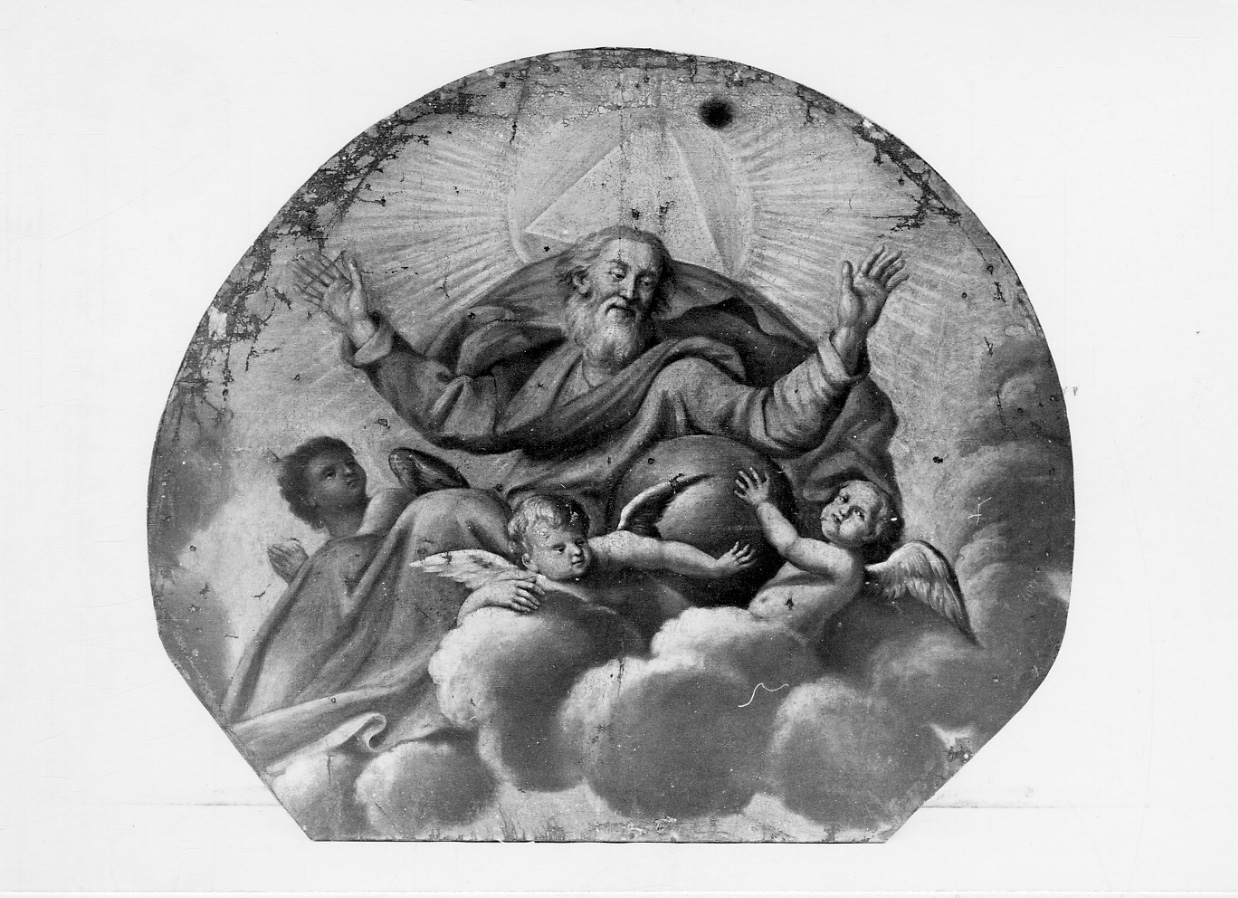 Dio Padre e angeli (dipinto, opera isolata) - ambito casalese (seconda metà sec. XVIII)