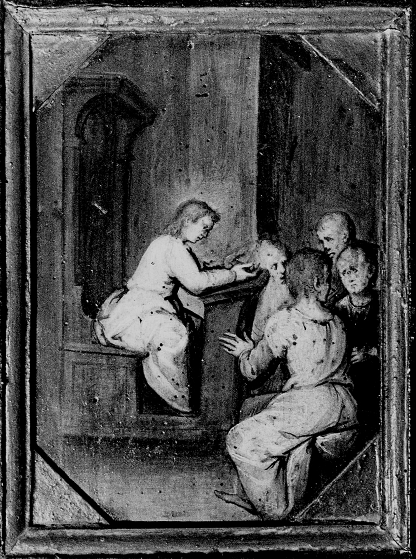 disputa di Gesù con i dottori nel tempio (dipinto) di Caccia Guglielmo detto Moncalvo (scuola) (prima metà sec. XVII)