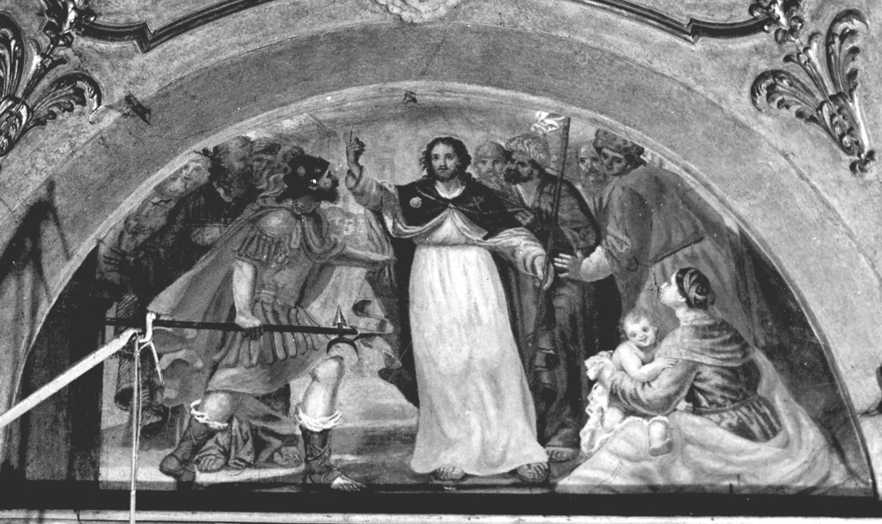 Storie della vita di San Giacomo il Maggiore (dipinto, ciclo) di Montecucco Luigi (metà sec. XIX)