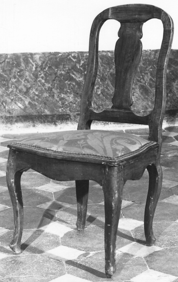 sedia, serie - bottega liguro-piemontese, manifattura italiana (metà, primo quarto sec. XVIII, sec. XX)
