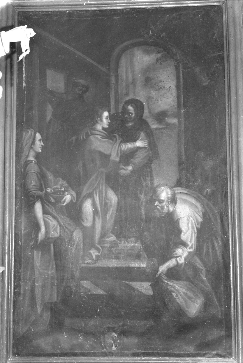 visitazione (dipinto, opera isolata) - ambito ligure (sec. XVII)