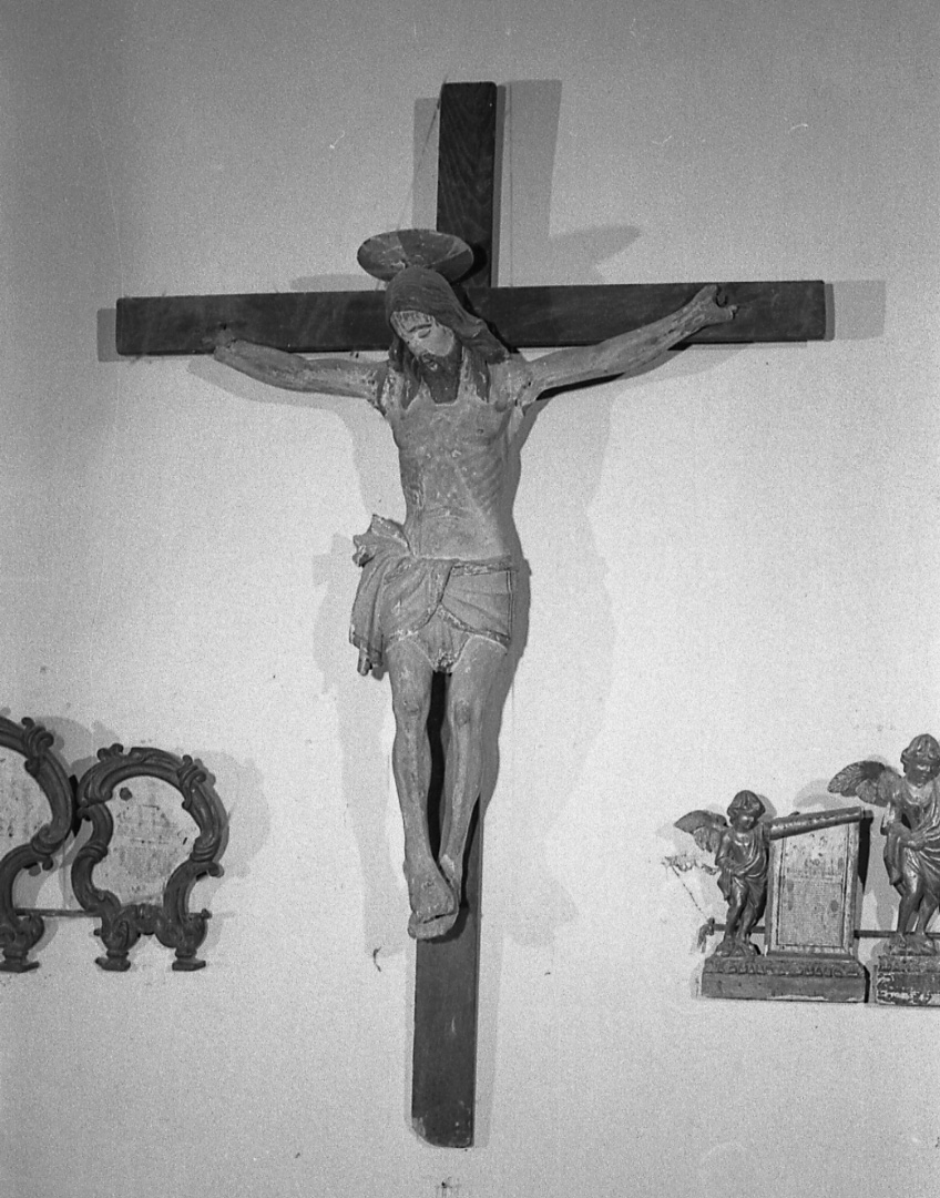Cristo crocifisso (statua, opera isolata) - bottega monferrina (seconda metà sec. XVI)