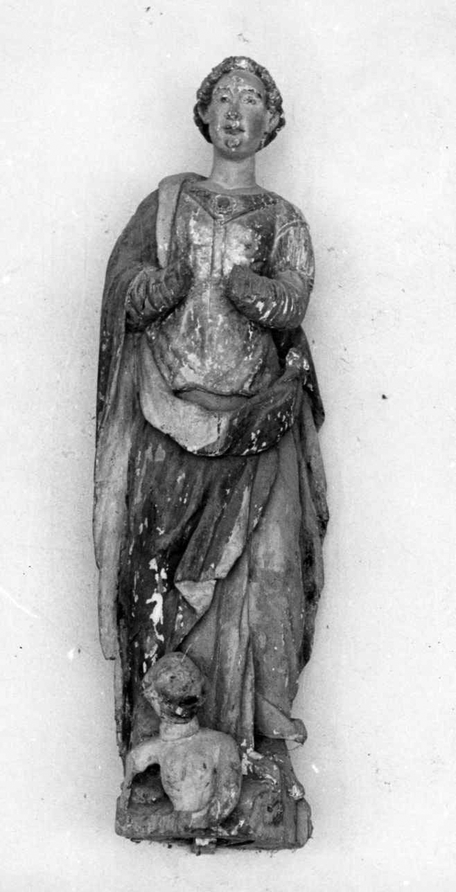 Santa Margherita d'Antiochia (statua, opera isolata) - bottega ligure (prima metà sec. XVII)