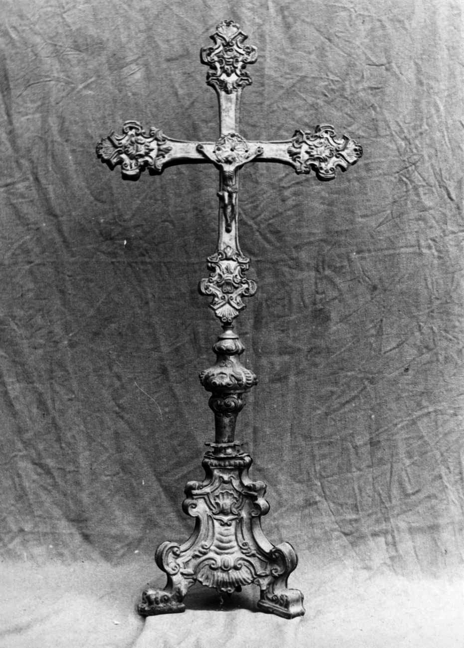Cristo crocifisso (croce stazionale, opera isolata) - bottega piemontese (seconda metà sec. XVIII)