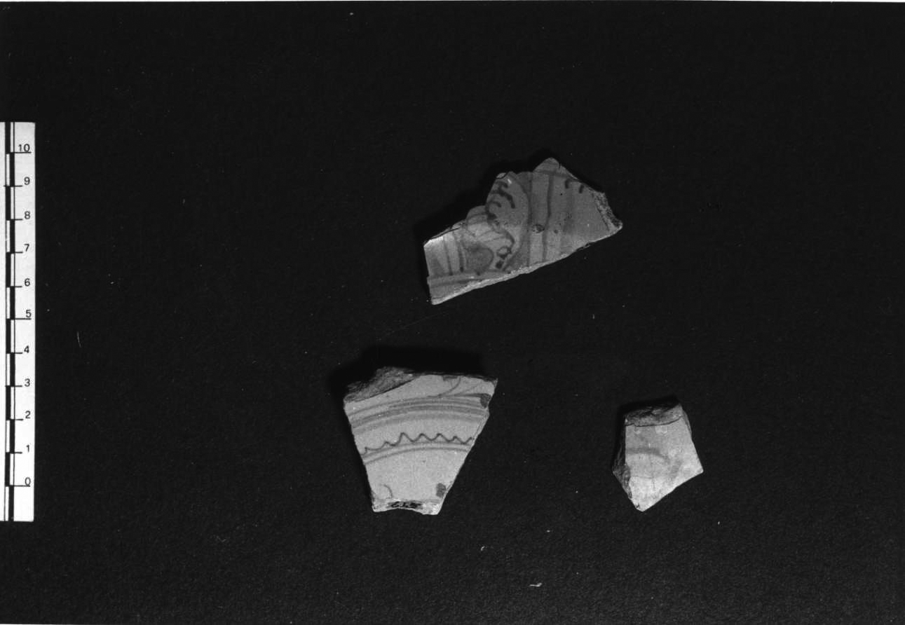piatto, frammento - bottega ligure (sec. XVII)