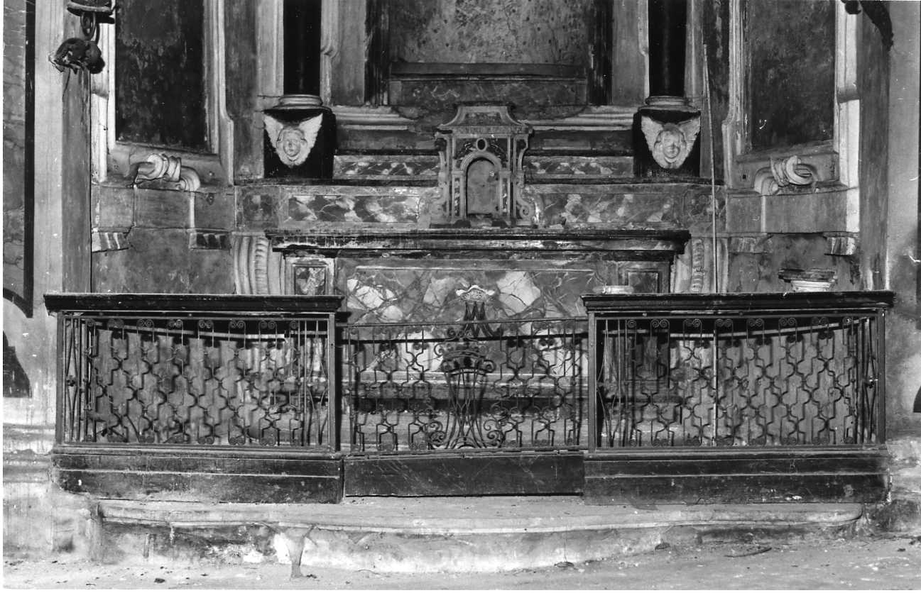 cancellata di altare, opera isolata - bottega piemontese (sec. XIX)