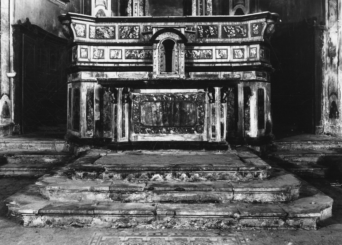 altare maggiore, opera isolata - bottega piemontese (ultimo quarto sec. XVIII)