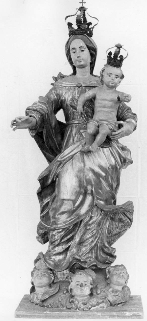 Madonna del Rosario (statua, opera isolata) - bottega monferrina (metà sec. XVIII)