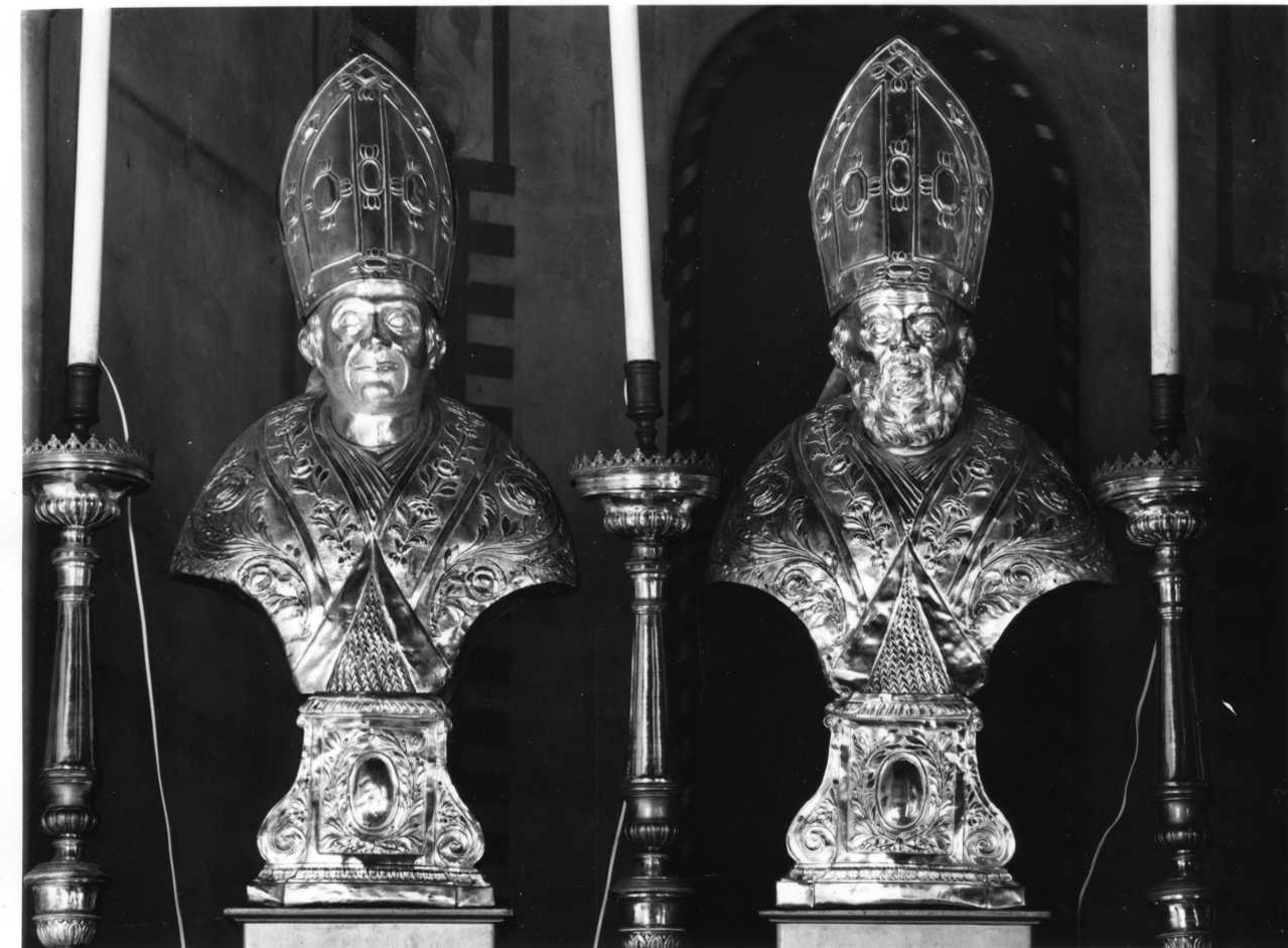 Santi vescovi (reliquiario - a busto, serie) - bottega piemontese (primo quarto sec. XIX)