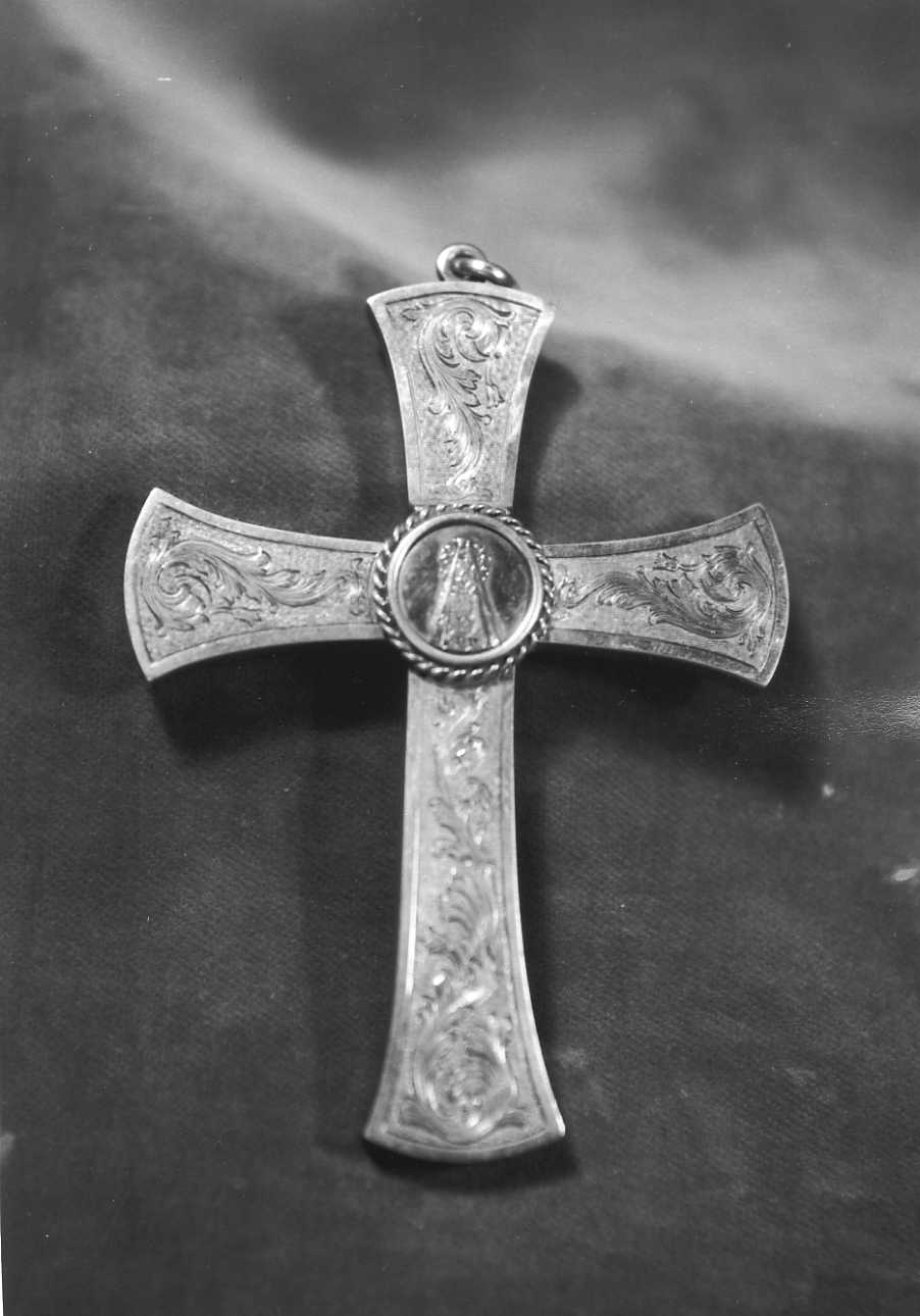croce pettorale, opera isolata - bottega torinese (fine sec. XIX)