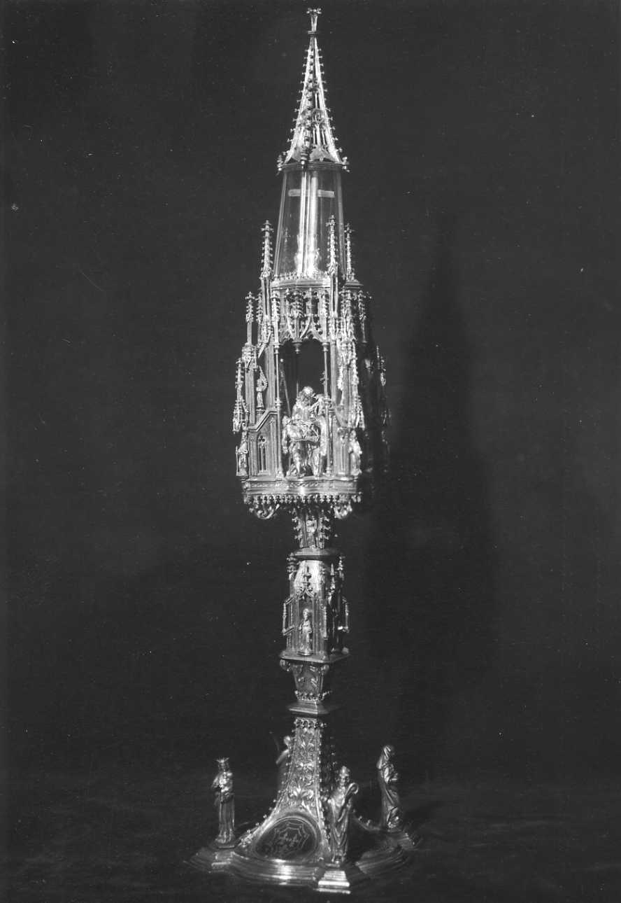 salita di Cristo al monte Calvario (reliquiario architettonico, opera isolata) - bottega francese (fine sec. XV)
