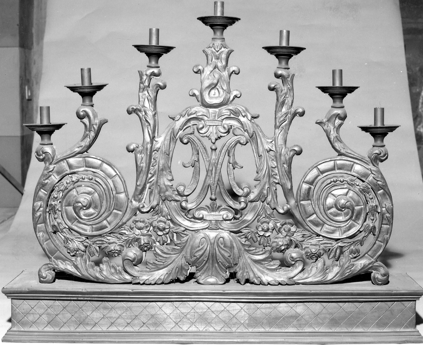 candelabro, serie - bottega piemontese (metà sec. XIX)