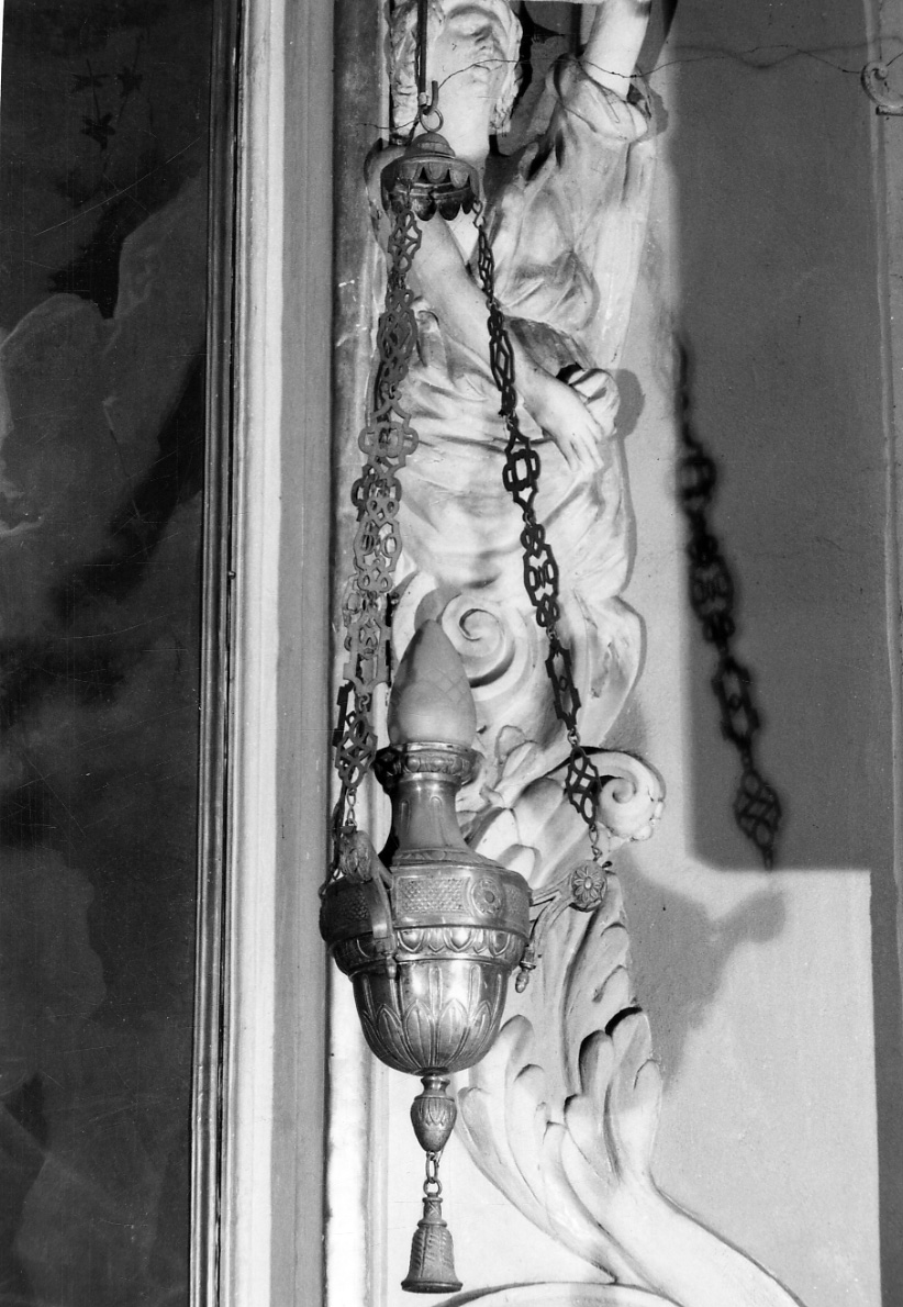 lampada del SS. Sacramento, opera isolata - bottega piemontese (seconda metà sec. XIX)