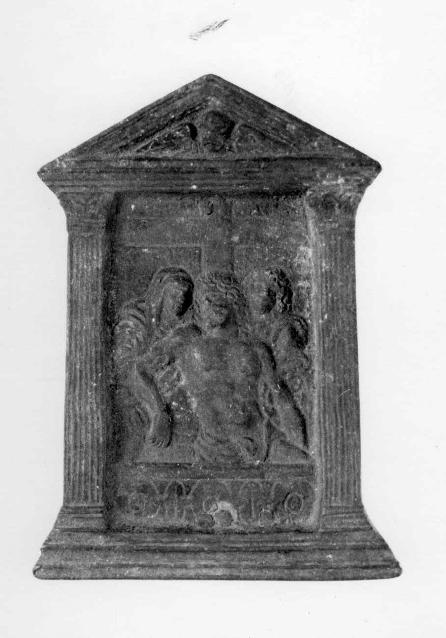 deposizione di Cristo nel sepolcro (pace architettonica, opera isolata) - bottega piemontese (seconda metà sec. XVIII)
