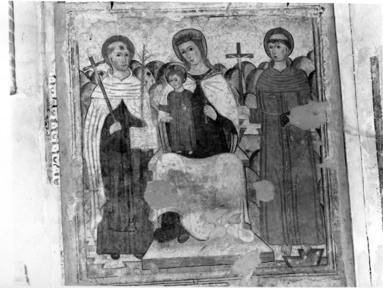 Madonna con Bambino e Santi (dipinto, elemento d'insieme) - ambito lombardo-piemontese (inizio sec. XVI)