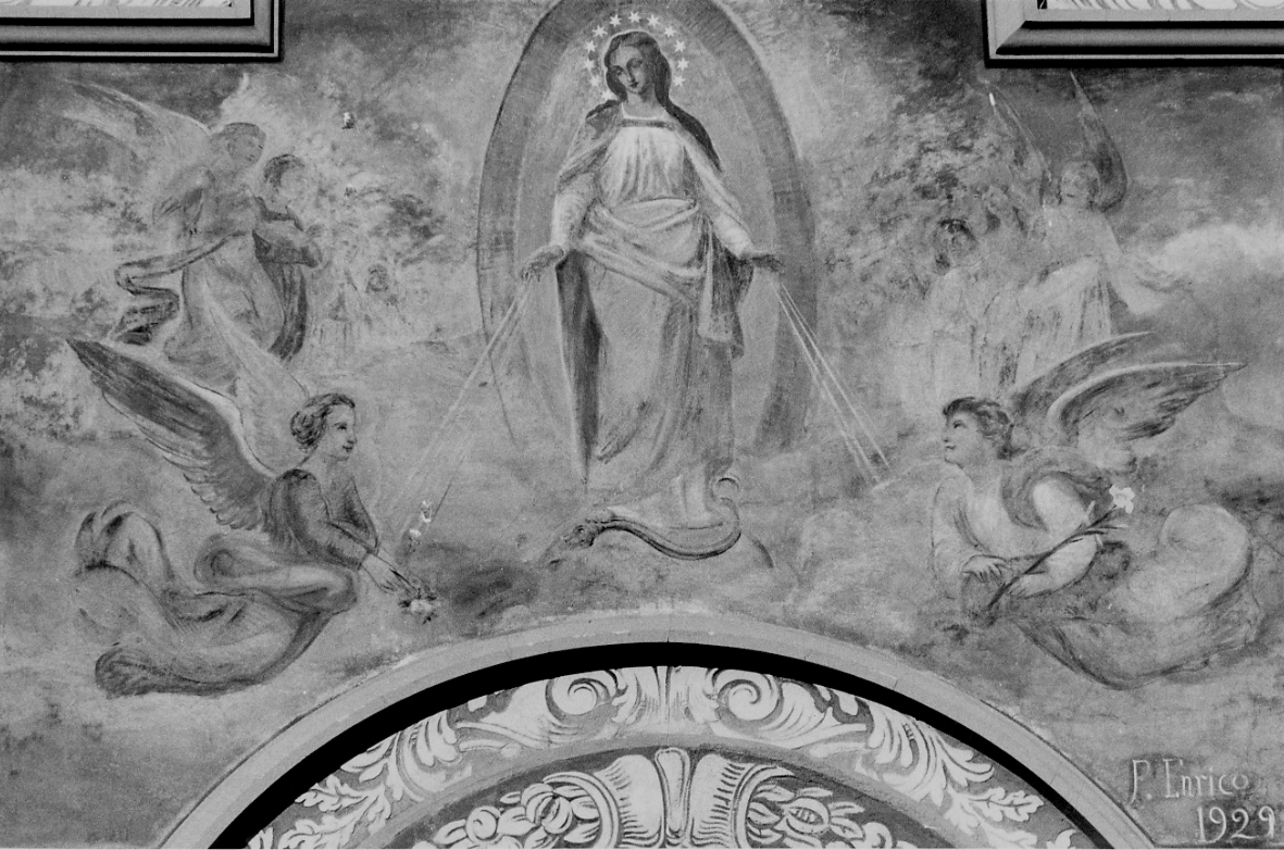 Immacolata Concezione (dipinto, opera isolata) di Padre Enrico (secondo quarto sec. XX)