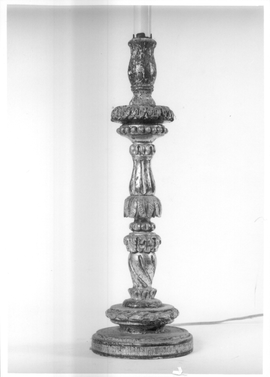 candelabro, serie - ambito piemontese (prima metà sec. XIX)