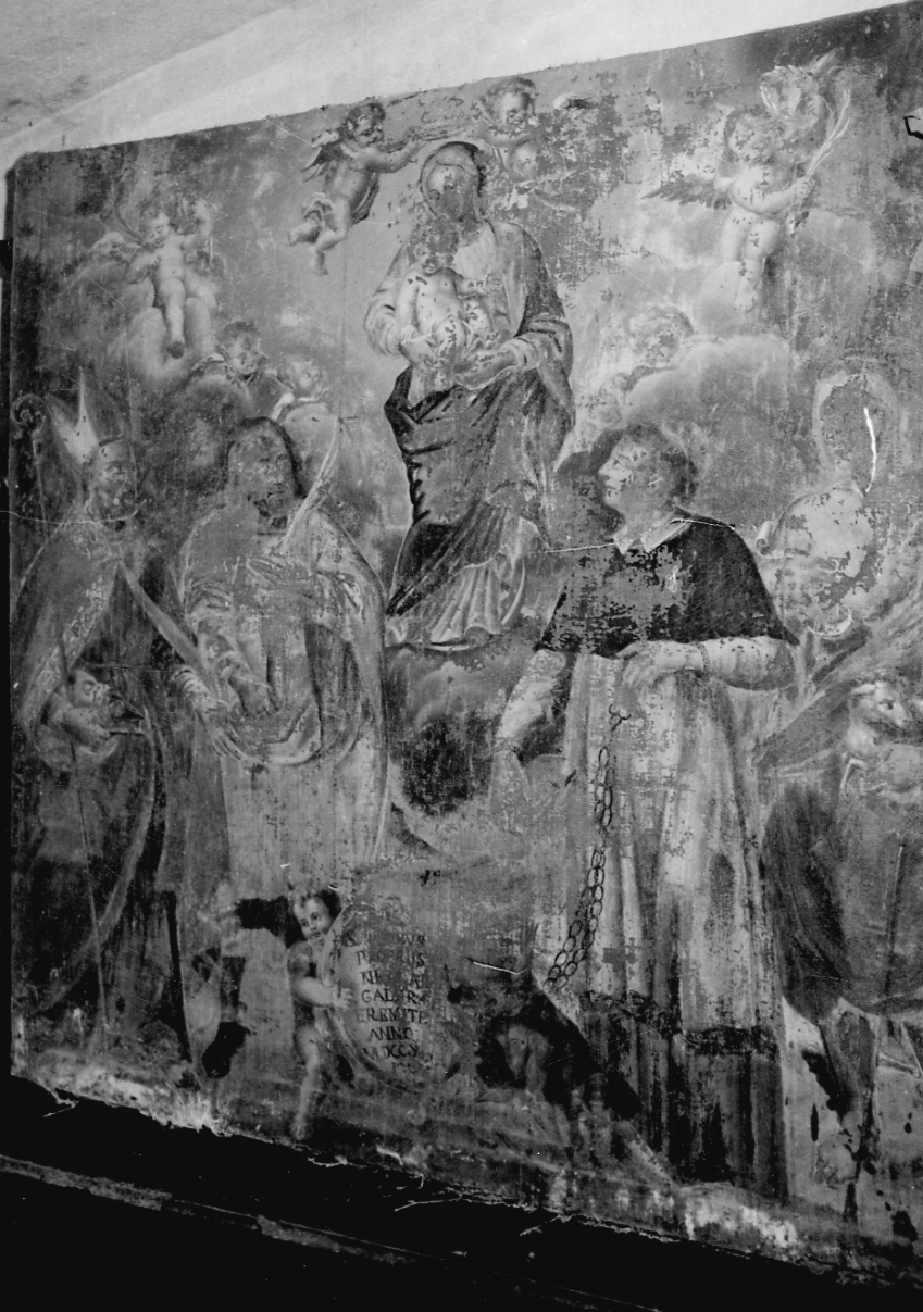 Madonna Immacolata e Santi (dipinto, opera isolata) - bottega biellese (primo quarto sec. XVIII)