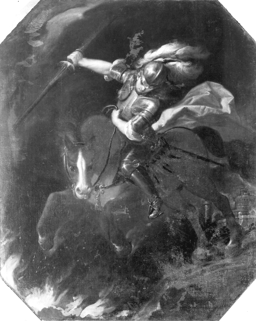 San Giorgio a cavallo (dipinto, opera isolata) - ambito lombardo-piemontese (prima metà sec. XVII)