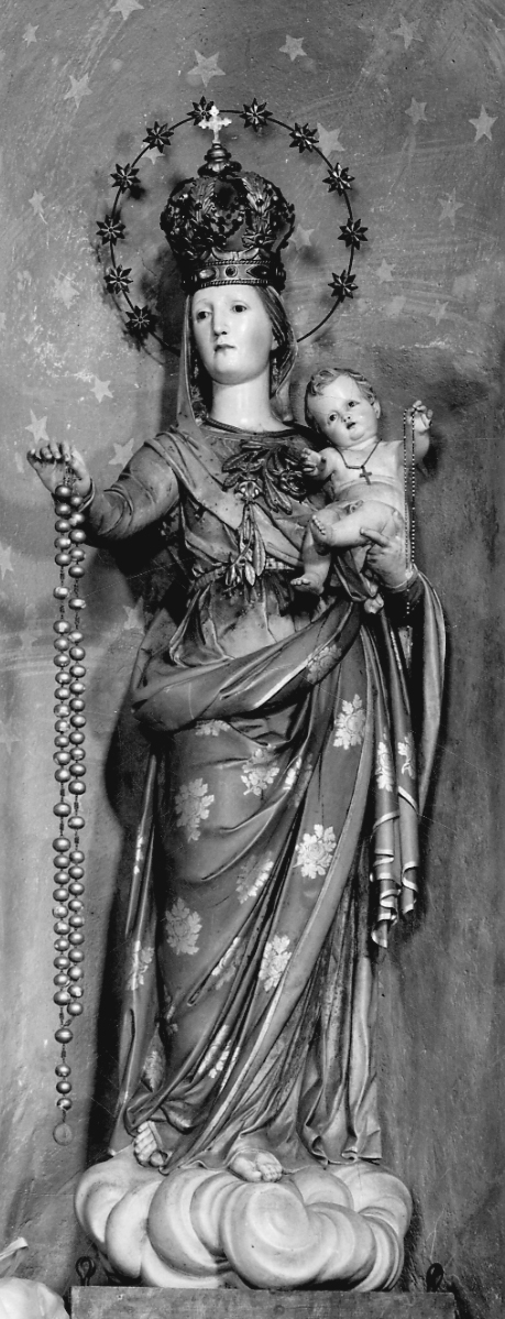 Madonna del Rosario (statua, opera isolata) di Auregio Termine Carlo Francesco (prima metà sec. XVIII)