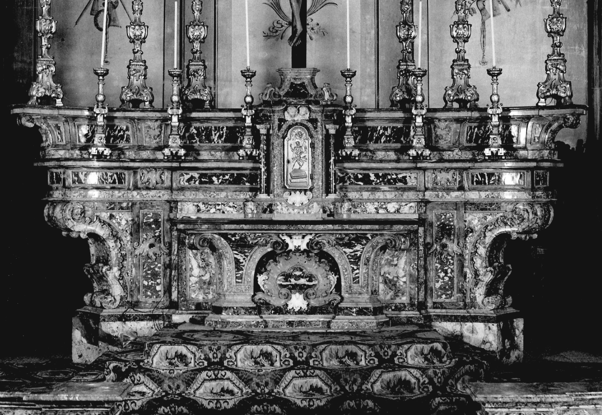 altare maggiore, opera isolata di Ganna Angelo Maria (ultimo quarto sec. XVIII)